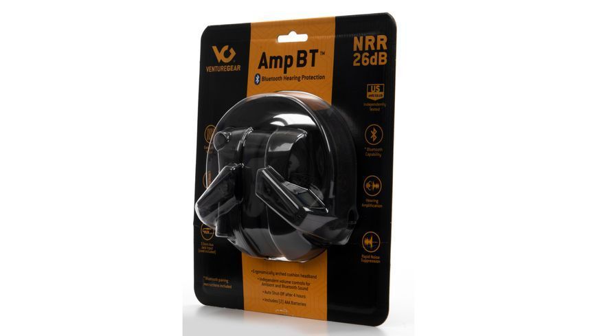Активні навушники протишумні захисні Venture Gear AMP NRR 26dB з Bluetooth (сірого кольору) VG-EMUF-PME32BT фото