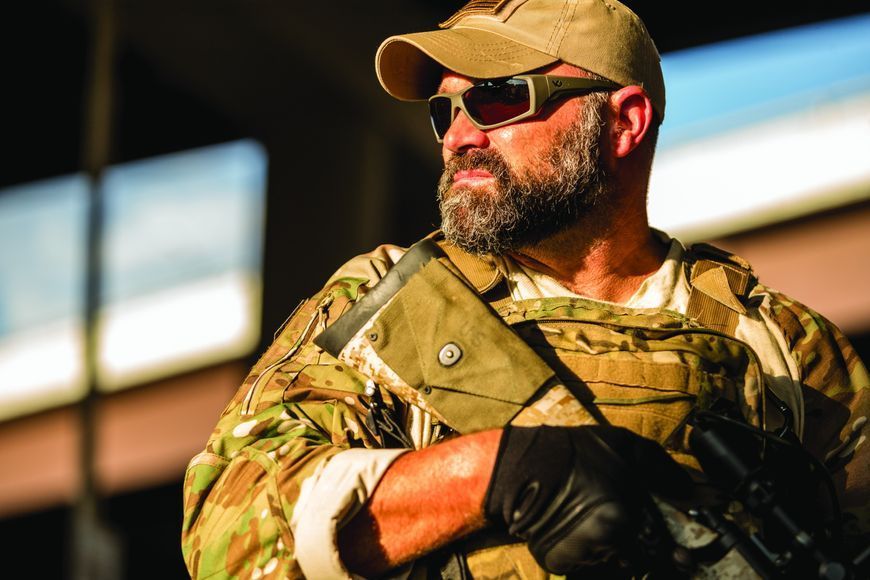 Окуляри захисні Venture Gear Tactical OverWatch Gray (forest gray) Anti-Fog, чорно-зелені в сірій оправі 3ОВЕР-У21 фото