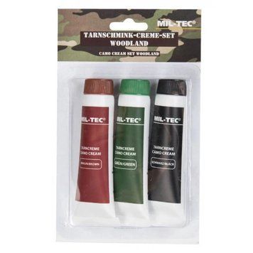 Камуфляжный грим WOODLAND CAMO FACE PAINT SET 16332000 фото