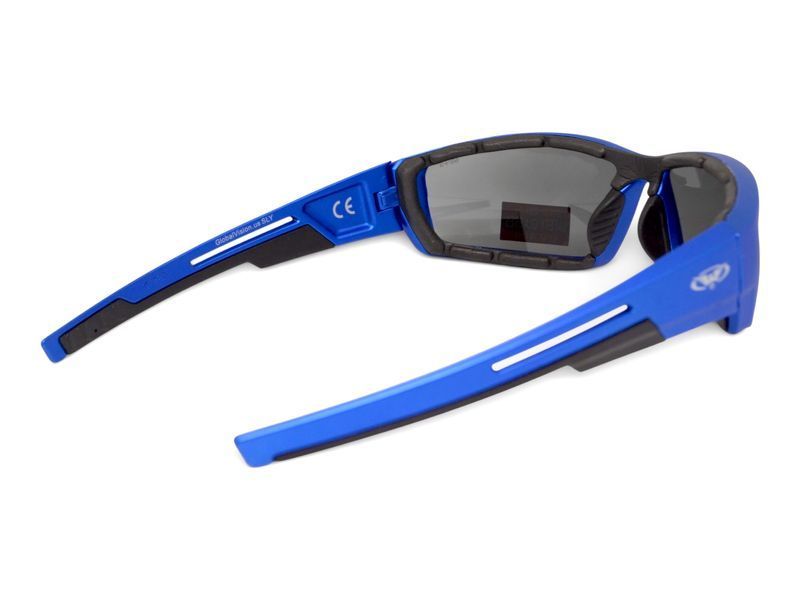 Очки защитные Global Vision Sly Metallic Blue (gray), серые линзы в оправе синий металлик GV-SLYBL-GR фото
