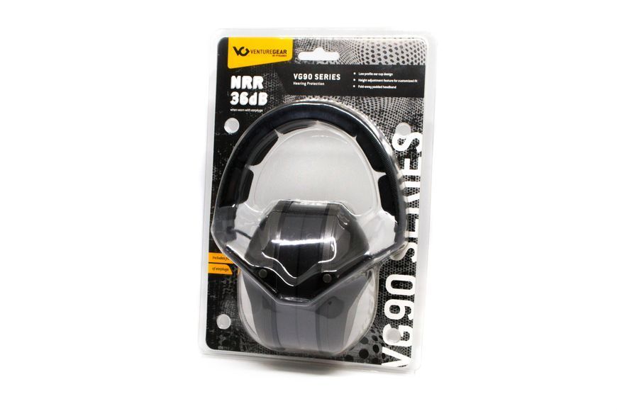 Наушники противошумные защитные Venture Gear VGPM9010C (защита слуха NRR 24 дБ, беруши в комплекте), серые VG-MUF-PM9010C фото
