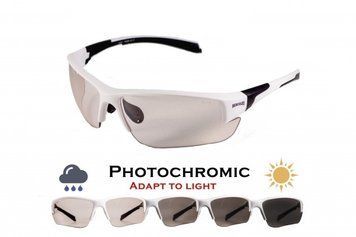 Очки защитные фотохромные Global Vision Hercules-7 SD White Photochromic (Super Dark Shadowluxe) Anti-Fog, фотохромные прозрачные в белой оправе GV-HER7W-SD13 фото