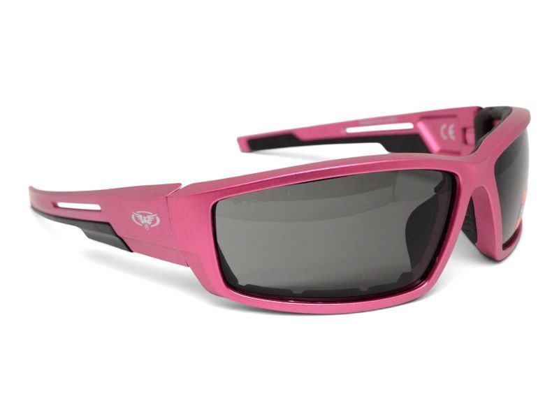 Окуляри захисні Global Vision Sly Metallic Pink (gray), сірі лінзи в оправі кольору рожевий металік GV-SLYPK-GR фото