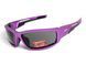 Окуляри захисні Global Vision Sly Metallic Purple (gray), сірі лінзи в оправі кольору фіолетовий металік GV-SLYPP-GR фото 1