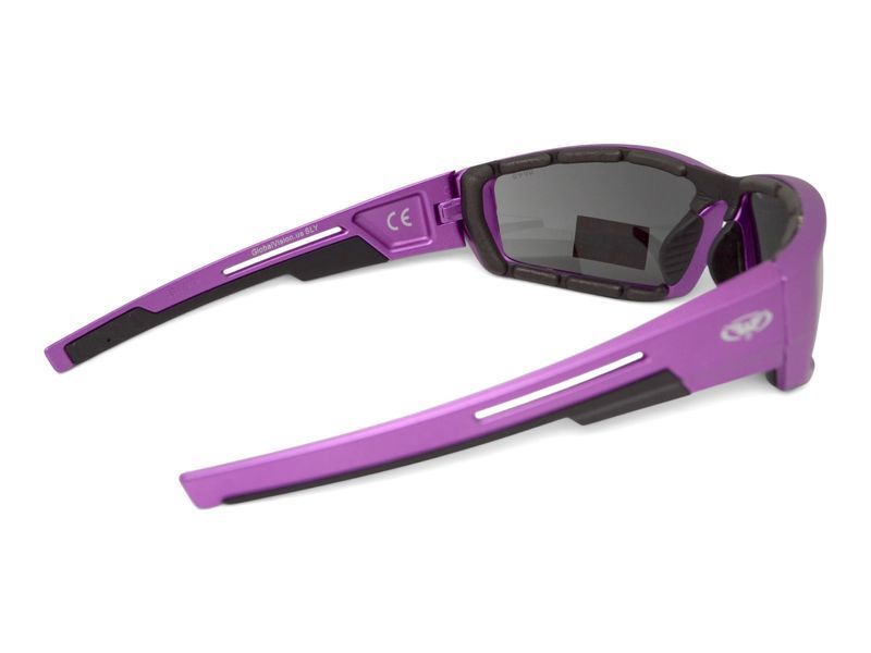 Окуляри захисні Global Vision Sly Metallic Purple (gray), сірі лінзи в оправі кольору фіолетовий металік GV-SLYPP-GR фото