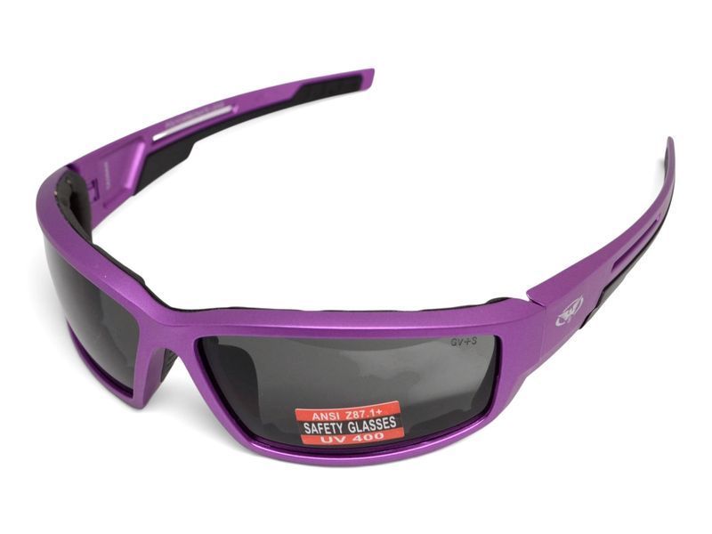 Окуляри захисні Global Vision Sly Metallic Purple (gray), сірі лінзи в оправі кольору фіолетовий металік GV-SLYPP-GR фото