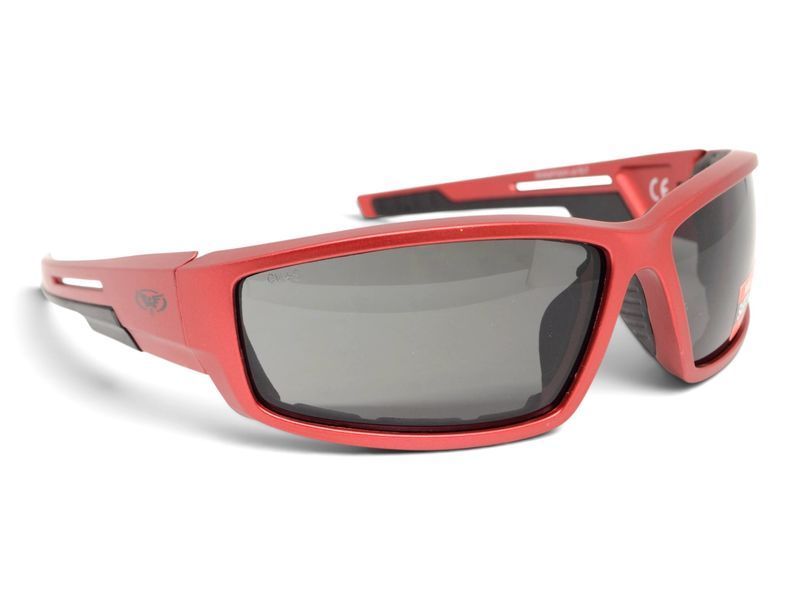 Окуляри захисні Global Vision Sly Metallic Red (gray), сірі лінзи в оправі кольору червоний металік GV-SLYRD-GR фото