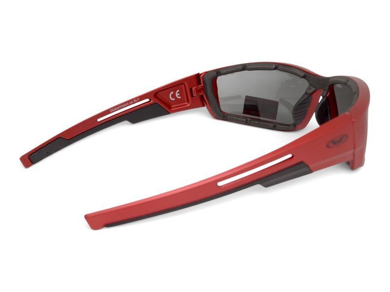 Окуляри захисні Global Vision Sly Metallic Red (gray), сірі лінзи в оправі кольору червоний металік GV-SLYRD-GR фото