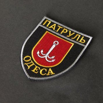 Шеврон/липучка Патруль Одеса Black 2146 фото