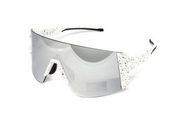 Окуляри захисні Global Vision Astro White (G-Tech&trade; silver), дзеркальні сірі в білій оправі (з можливістю установки діоптрійної вставки) GV-ASTRW-SM фото