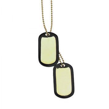 Солдатський жетон Us Golden Dog Tag Set With Silencer 16311017 фото