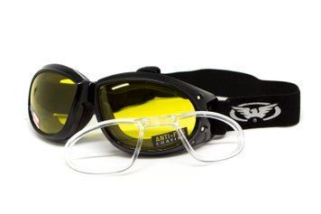 Очки защитные с уплотнителем Global Vision Eliminator RX (yellow) Anti-Fog, желтые с диоптрической вставкой GV-ELMRX-AM1 фото