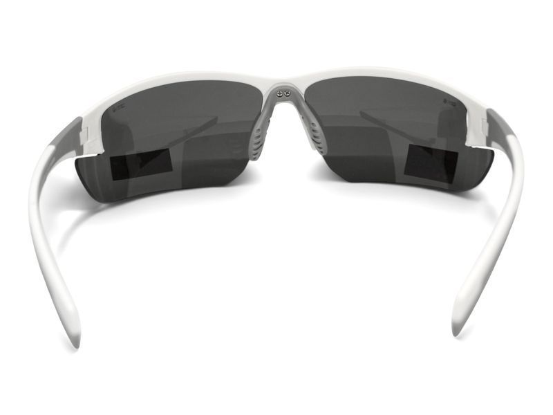 Очки поляризационные защитные BluWater Samson-3 Z87.1 White Polarized (gray), серые в бело-серой оправе BW-SAM3ZW-GR2 фото