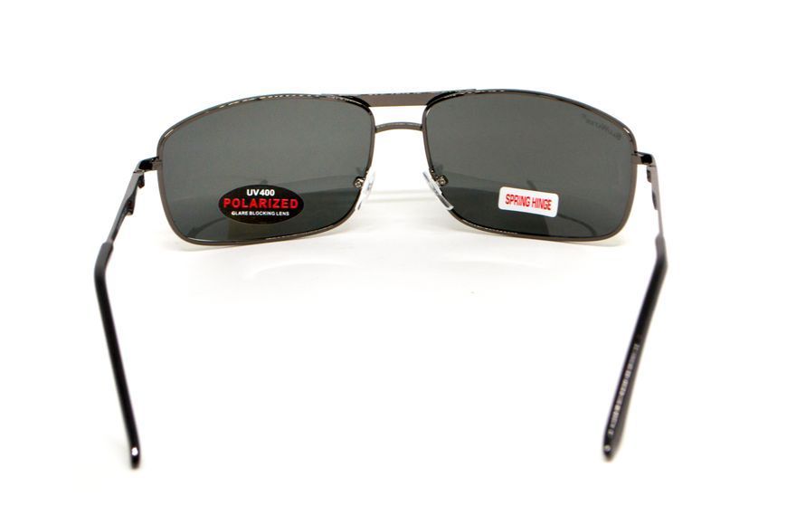 Очки поляризационные BluWater Navigator-3 Gun Metal Polarized (gold mirror), серые с зеркальным золотистым покрытием в тёмной металлической оправе BW-NAV3G-GM2 фото