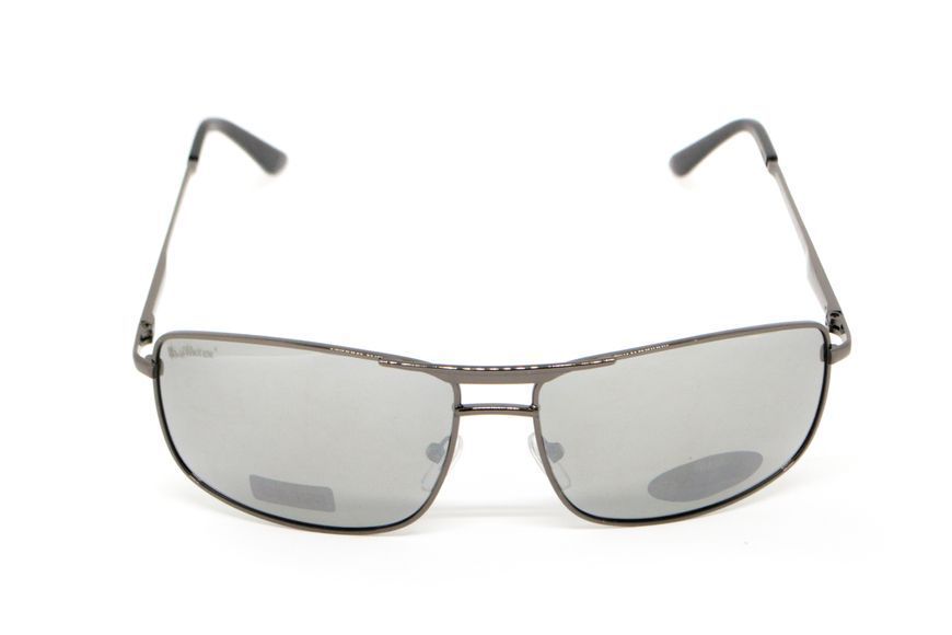 Очки поляризационные BluWater Navigator-3 Gun Metal Polarized (flash mirror), серые зеркальные в тёмной металлической оправе BW-NAV3G-FM2 фото