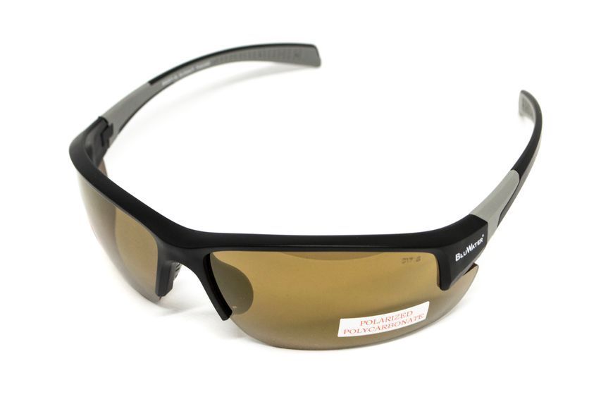 Окуляри поляризаційні захисні BluWater Samson-3 Z87.1 Polarized (brown), коричневі BW-SAM3Z-BRN2 фото