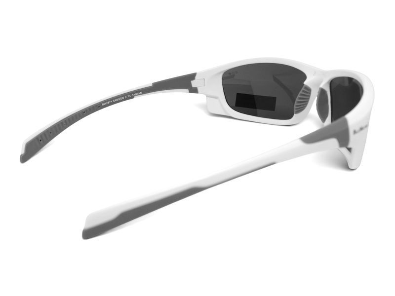 Окуляри поляризаційні захисні BluWater Samson-1 Z87.1 White Polarized (gray), сірі в біло-сірій оправі BW-SAMZW-GR2 фото