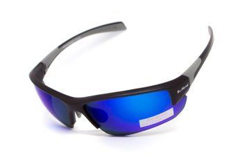 Окуляри поляризаційні захисні BluWater Samson-3 Z87.1 Polarized (G-Tech&trade; blue), дзеркальні сині BW-SAM3Z-GTB2 фото