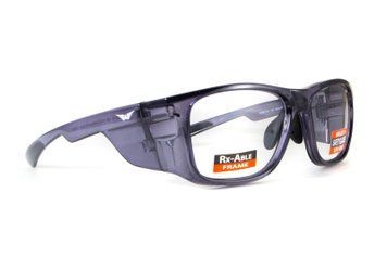 Окуляри під діоптрії Global Vision RX-T Gloss Black (clear) RX-able, прозорі в чорній напівпрозорій оправі 1RX-T-20 фото
