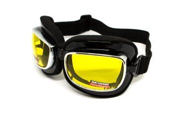 Очки защитные с уплотнителем Global Vision Retro Joe (yellow) желтые GV-RETRO-AM фото
