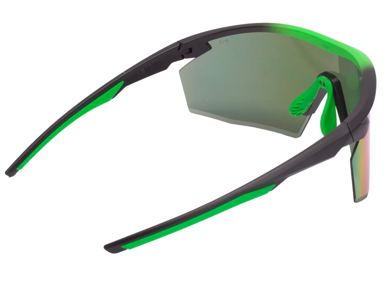 Окуляри захисні Pyramex PMXSPEC (green mirror) Anti-Fog, синьо-зелені дзеркальні лінзи в чорно-зеленій оправі PM-SPEC-GTG1 фото
