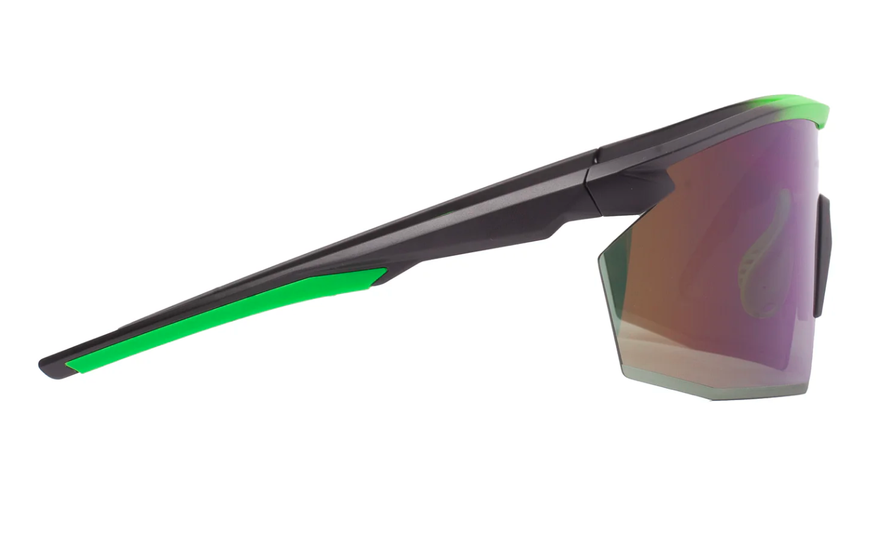Окуляри захисні Pyramex PMXSPEC (green mirror) Anti-Fog, синьо-зелені дзеркальні лінзи в чорно-зеленій оправі PM-SPEC-GTG1 фото