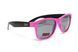 Очки защитные открытые Swag Hipster-B Pink (Flash mirror) зеркальные серые SW-HIPSPK-FM фото 1