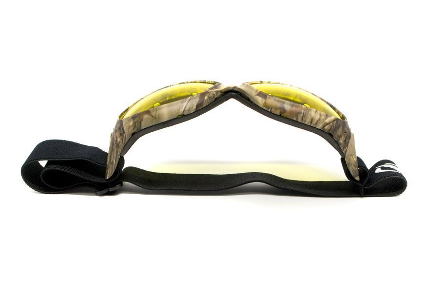 Окуляри захисні з ущільнювачем Global Vision Eliminator Camo Forest (yellow), жовті в камуфльованій оправі GV-ELIMCF-AM фото