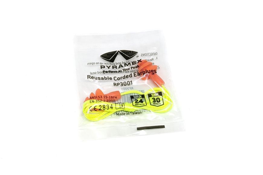 Беруши многоразовые со шнурком Pyramex RP3001 (защита слуха SNR 30 дБ) PM-AXEAR-RP3001 фото
