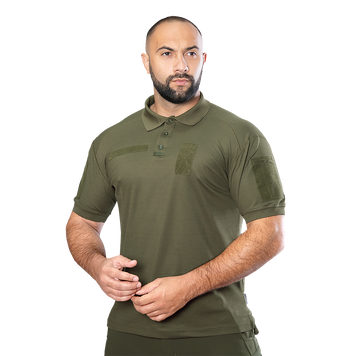 Поло Army ID 2.0 CoolPass Pique LT Олива&nbsp;(8082) 8082 фото