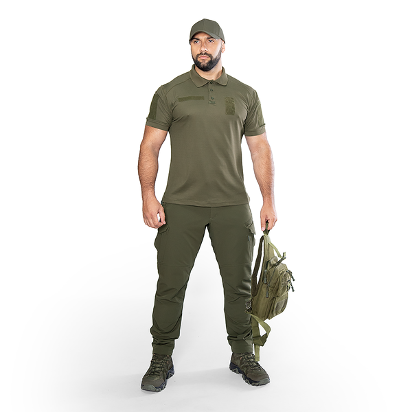 Поло Army ID 2.0 CoolPass Pique LT Олива&nbsp;(8082) 8082 фото
