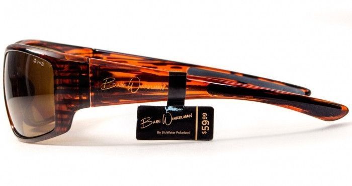 Очки поляризационные защитные 2в1 BluWater Babe Winkelman Polarized (brown) коричневые 4ВИН3-Ч50П фото