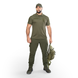 Поло Army ID 2.0 CoolPass Pique LT Олива&nbsp;(8082) 8082 фото 2