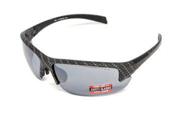 Очки защитные Global Vision Hercules-7 Carbon (flash mirror), зеркальные серые в графитовой оправе GV-HER7CRB-FM фото