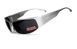 Окуляри захисні Global Vision BAD-ASS-1 Silver (gray) чорні в металевій оправі 1БЕД1-СМ20 фото 1