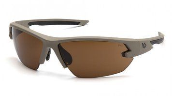 Окуляри захисні Venture Gear Tactical Semtex Tan (bronze) Anti-Fog, коричневі в камуфльованій оправі 3СЕМТ-50 фото