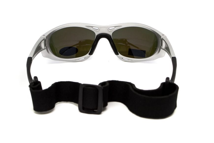 Окуляри поляризаційні BluWater Hydro Silver Polarized (G-Tech&trade; blue) Anti-Fog, дзеркальні сині в сріблястій оправі BW-HYDS-GTB12 фото