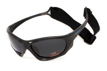 Очки поляризационные BluWater Hydro Polarized (dark gray) Anti-Fog, черные линзы в черной оправе BW-HYD-SD12 фото
