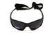 Окуляри поляризаційні BluWater Hydro Polarized (dark gray) Anti-Fog, чорні лінзи в чорній оправі BW-HYD-SD12 фото 2