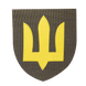 Шеврон Camotec ЗСУ Сухопутні війська (7*8) Олива/Жовтий 9059 фото 1