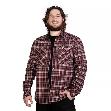 Сорочка &ldquo;Буревій&rdquo; Burgundy Check 9307 фото