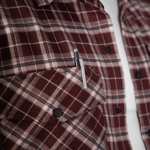 Сорочка &ldquo;Буревій&rdquo; Burgundy Check 9307 фото