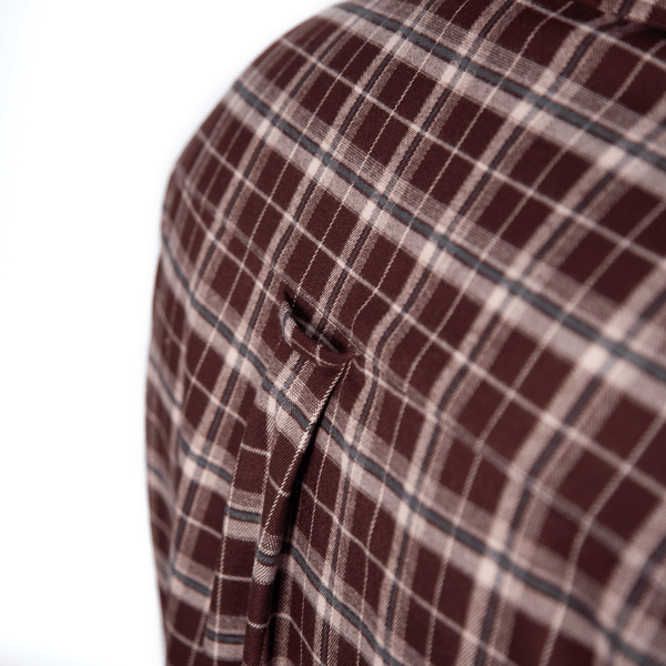Сорочка &ldquo;Буревій&rdquo; Burgundy Check 9307 фото