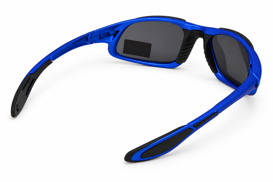Окуляри захисні Global Vision Code-8 Metallic Blue (gray), сірі лінзи в оправі кольору синій металік GV-COD8BL-GR фото