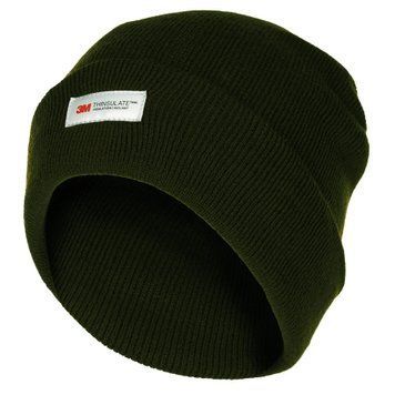 Шапка в'язана з відворотом Watch Hat, ЗМ Thinsulate Олива 10983В фото
