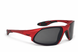 Окуляри захисні Global Vision Code-8 Metallic Red (gray), сірі лінзи в оправі кольору червоний металік GV-COD8RD-GR фото 4