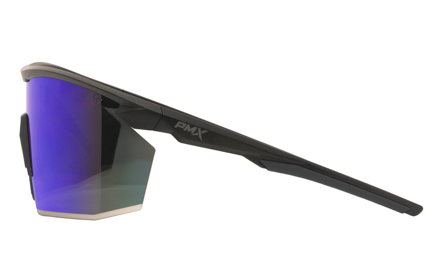 Окуляри поляризаційні (захисні) Pyramex PMXSPEC Polarized (blue mirror) SUPER Anti-Fog H2MAX, сині дзеркальні лінзи в чорно-синій оправі PM-SPEC-GTB12M фото