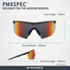 Окуляри поляризаційні (захисні) Pyramex PMXSPEC Polarized (spectrum mirror) SUPER Anti-Fog H2MAX, дзеркальні червоні лінзи в чорній оправі PM-SPEC-GTR12M фото 8
