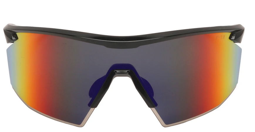 Окуляри поляризаційні (захисні) Pyramex PMXSPEC Polarized (spectrum mirror) SUPER Anti-Fog H2MAX, дзеркальні червоні лінзи в чорній оправі PM-SPEC-GTR12M фото