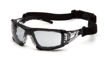 Очки защитные с уплотнителем Pyramex Fyxate (light gray) H2MAX Anti-Fog, светло-серые полутёмные PM-FYX-LG1M фото